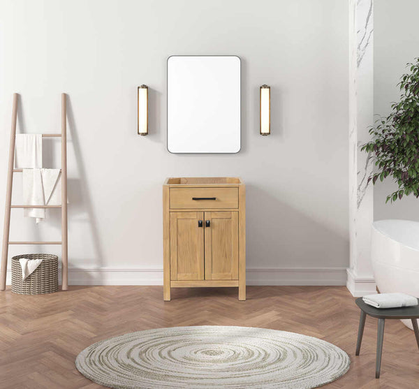 London 24 Inch- Single Bathroom Vanity in Desert Oak