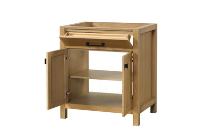 London 29.5 Inch- Single Bathroom Vanity in Desert Oak ER VANITIES