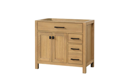 London 35.5 Inch- Single Bathroom Vanity in Desert Oak ER VANITIES