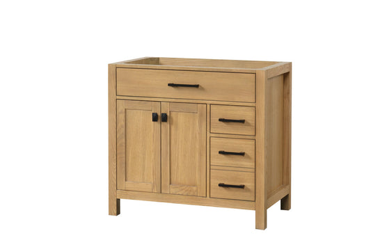 London 35.5 Inch- Single Bathroom Vanity in Desert Oak ER VANITIES