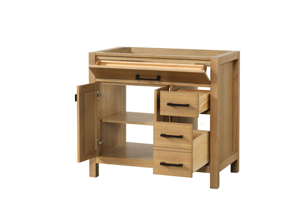 London 35.5 Inch- Single Bathroom Vanity in Desert Oak ER VANITIES