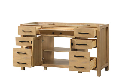 London 59.5 Inch- Single Bathroom Vanity in Desert Oak ER VANITIES