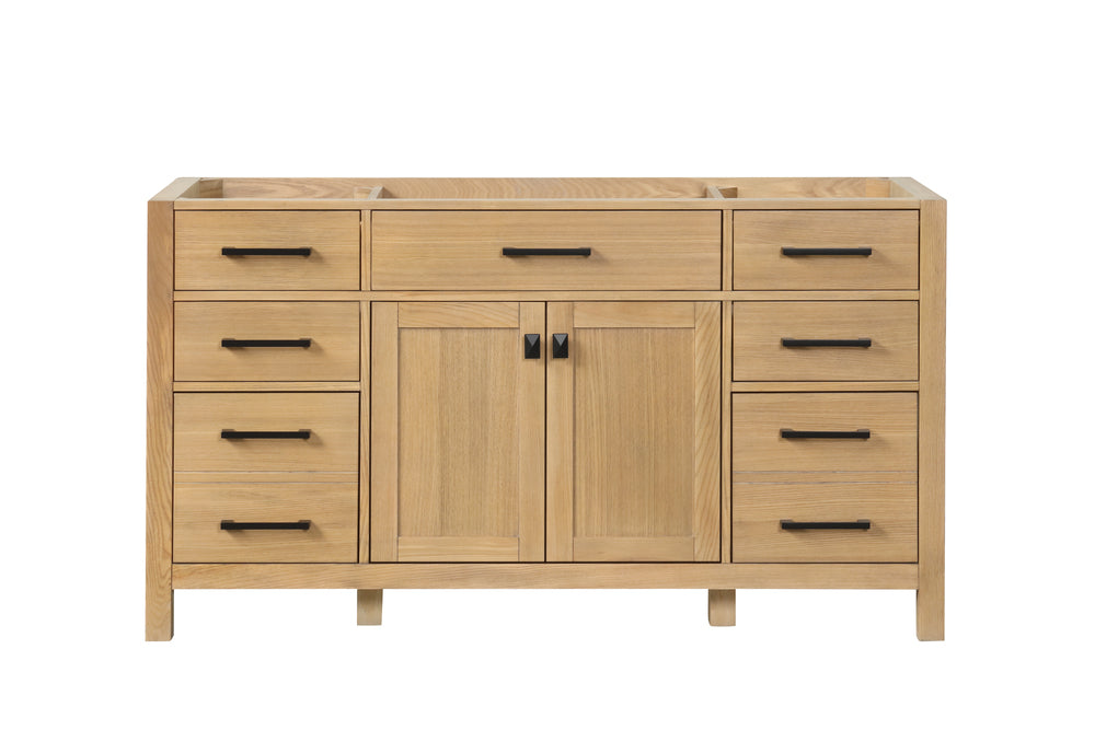 London 59.5 Inch- Single Bathroom Vanity in Desert Oak ER VANITIES