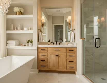 London 47.5 Inch- Single Bathroom Vanity in Desert Oak