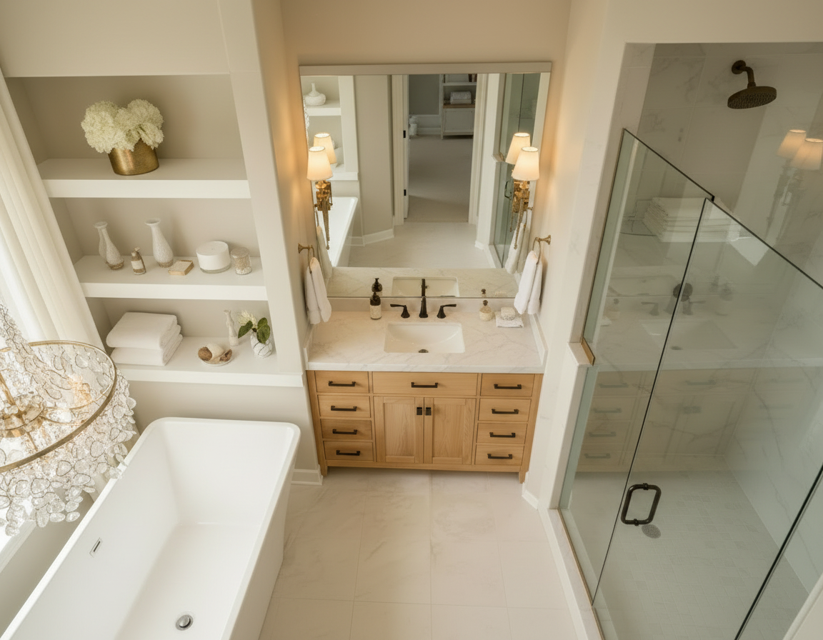 London 47.5 Inch- Single Bathroom Vanity in Desert Oak