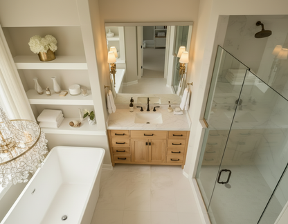 London 47.5 Inch- Single Bathroom Vanity in Desert Oak