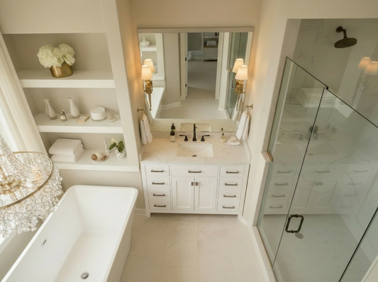 London 47.5 Inch- Single Bathroom Vanity in Bright White