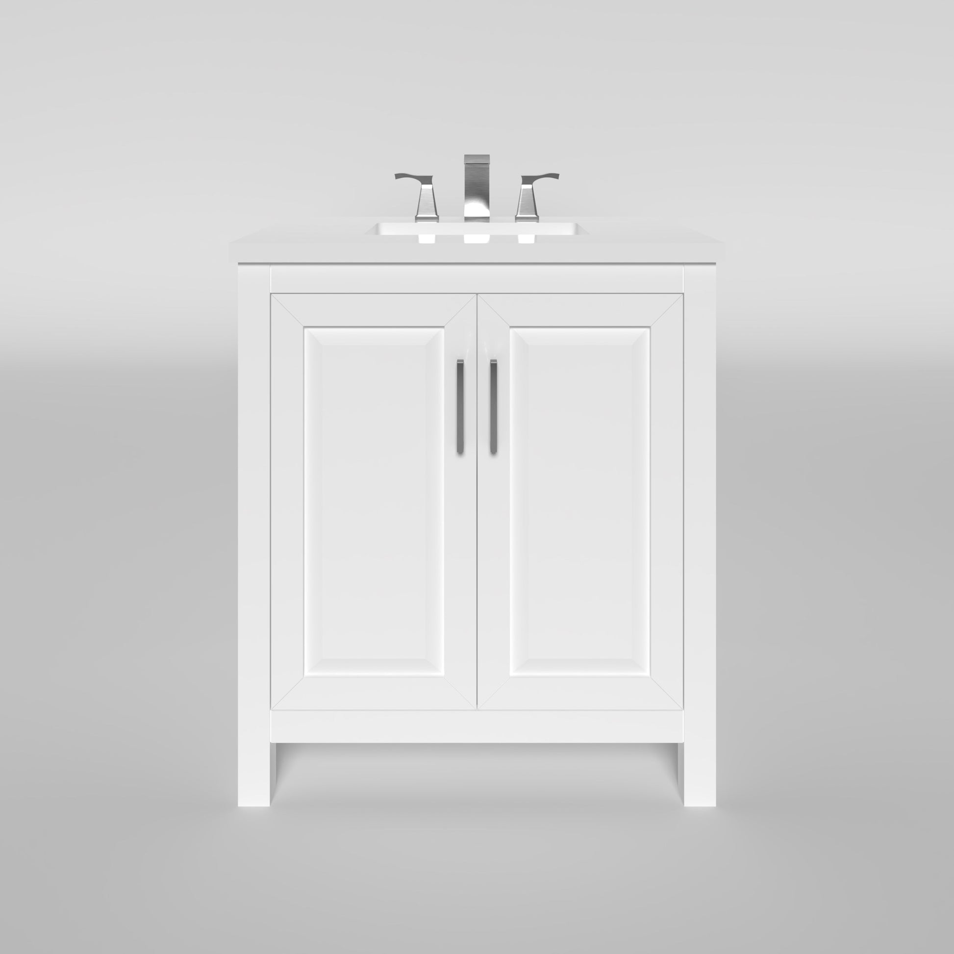 Kennesaw 29.5 inch Bathroom Vanity in White- Cabinet Only Atlanta Vanity & Bathworks
