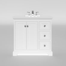 Marietta 35.5 inch Bathroom Vanity in White- Cabinet Only Atlanta Vanity & Bathworks