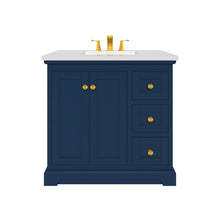 Marietta 35.5 inch Bathroom Vanity in Blue- Cabinet Only Atlanta Vanity & Bathworks