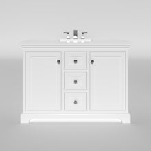 Marietta 47.5 inch Single or Double Bathroom Vanity in White- Cabinet Only Atlanta Vanity & Bathworks