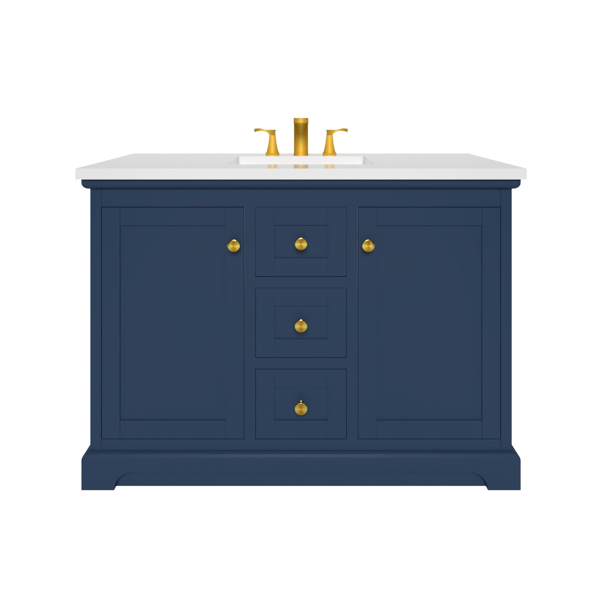Marietta 47.5 inch Single or Double Bathroom Vanity in Blue- Cabinet Only Atlanta Vanity & Bathworks