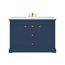 Marietta 47.5 inch Single or Double Bathroom Vanity in Blue- Cabinet Only Atlanta Vanity & Bathworks