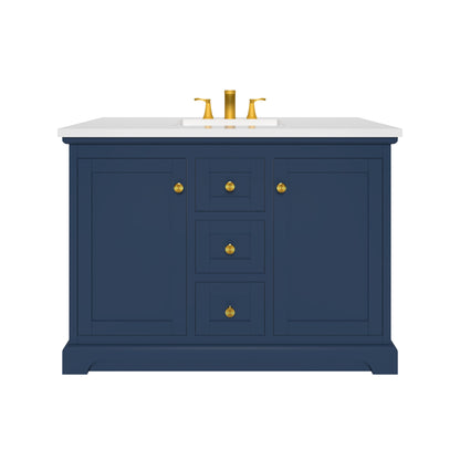 Marietta 47.5 inch Single or Double Bathroom Vanity in Blue- Cabinet Only Atlanta Vanity & Bathworks