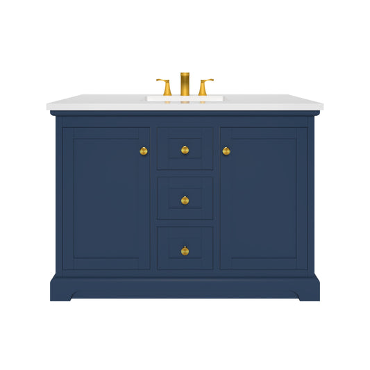 Marietta 47.5 inch Single or Double Bathroom Vanity in Blue- Cabinet Only Atlanta Vanity & Bathworks
