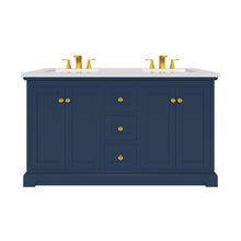 Marietta 59.5 inch Double Bathroom Vanity in Blue- Cabinet Only Atlanta Vanity & Bathworks
