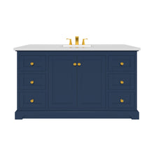 Marietta 59.5 inch Single Bathroom Vanity in Blue- Cabinet Only Atlanta Vanity & Bathworks