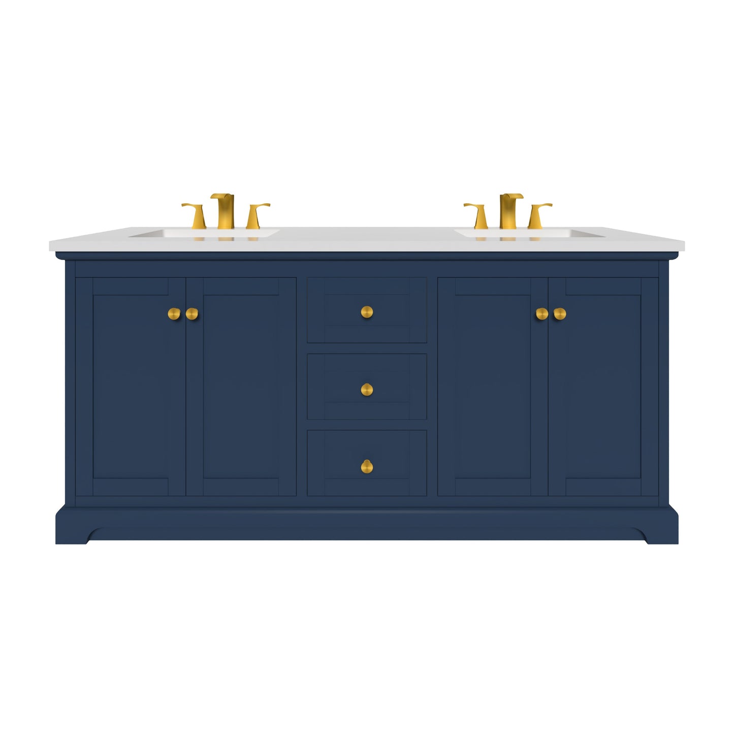 Marietta 71.5 inch Double Bathroom Vanity in Blue- Cabinet Only Atlanta Vanity & Bathworks