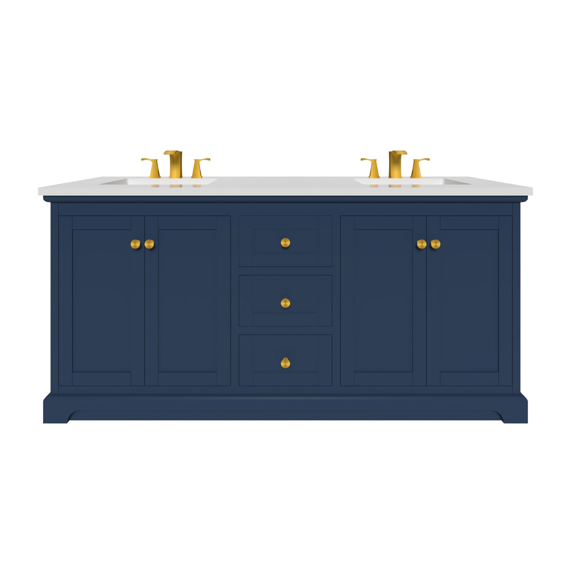 Marietta 71.5 inch Double Bathroom Vanity in Blue- Cabinet Only Atlanta Vanity & Bathworks