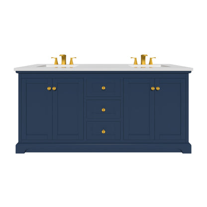 Marietta 71.5 inch Double Bathroom Vanity in Blue- Cabinet Only Atlanta Vanity & Bathworks