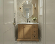 Marietta 35.5 inch Bathroom Vanity in Desert Oak - Cabinet Only