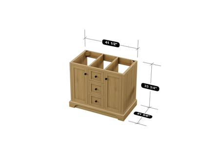 Marietta 41.5 inch Single Bathroom Vanity in Desert Oak - Cabinet Only Atlanta Vanity & Bathworks