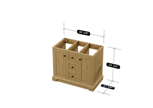 Marietta 41.5 inch Single Bathroom Vanity in Desert Oak - Cabinet Only Atlanta Vanity & Bathworks