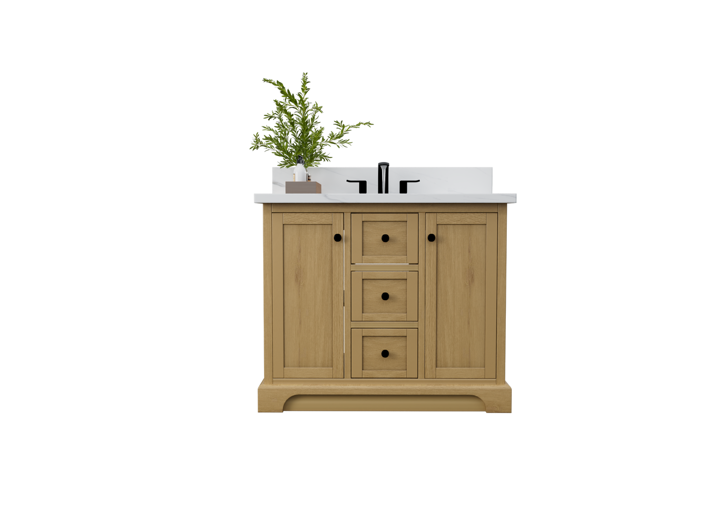 Marietta 41.5 inch Single Bathroom Vanity in Desert Oak - Cabinet Only Atlanta Vanity & Bathworks