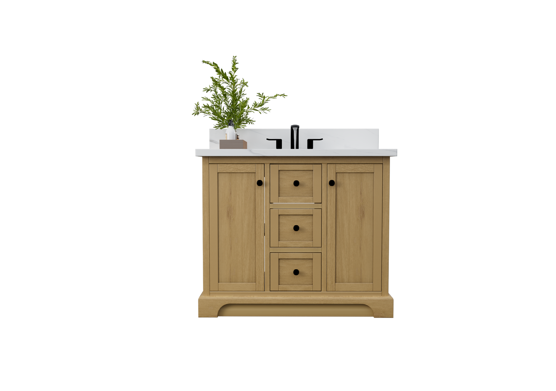 Marietta 41.5 inch Single Bathroom Vanity in Desert Oak - Cabinet Only Atlanta Vanity & Bathworks