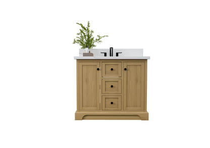 Marietta 41.5 inch Single Bathroom Vanity in Desert Oak - Cabinet Only Atlanta Vanity & Bathworks