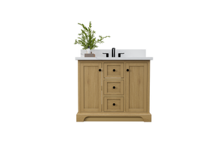 Marietta 41.5 inch Single Bathroom Vanity in Desert Oak - Cabinet Only Atlanta Vanity & Bathworks