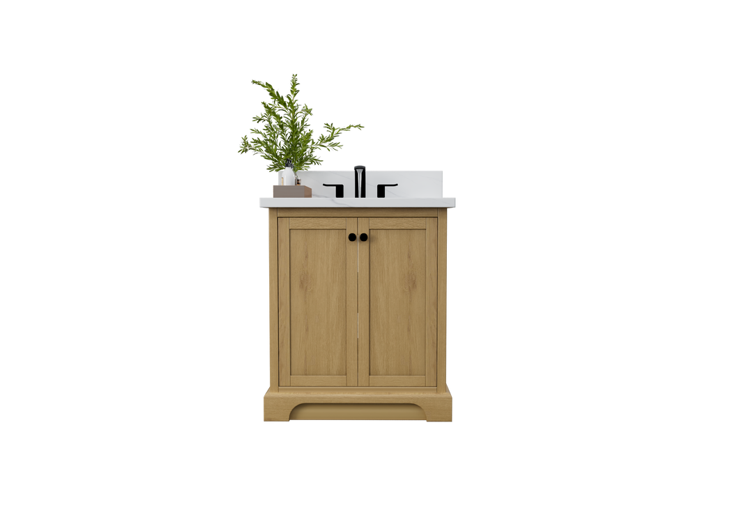 Marietta 29.5 inch Bathroom Vanity in Desert Oak - Cabinet Only Atlanta Vanity & Bathworks