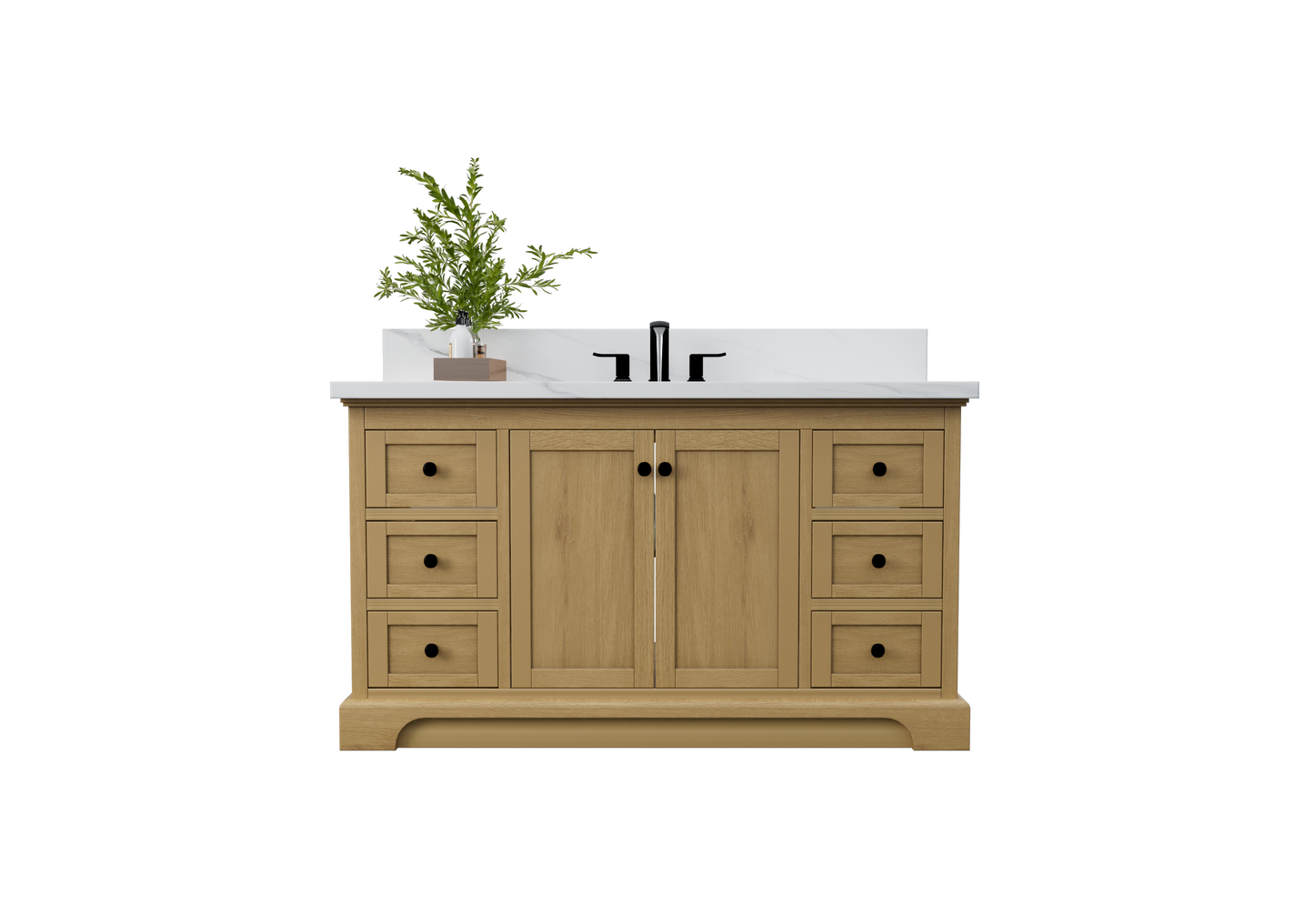 Marietta 59.5 inch Single Bathroom Vanity in Desert Oak - Cabinet Only