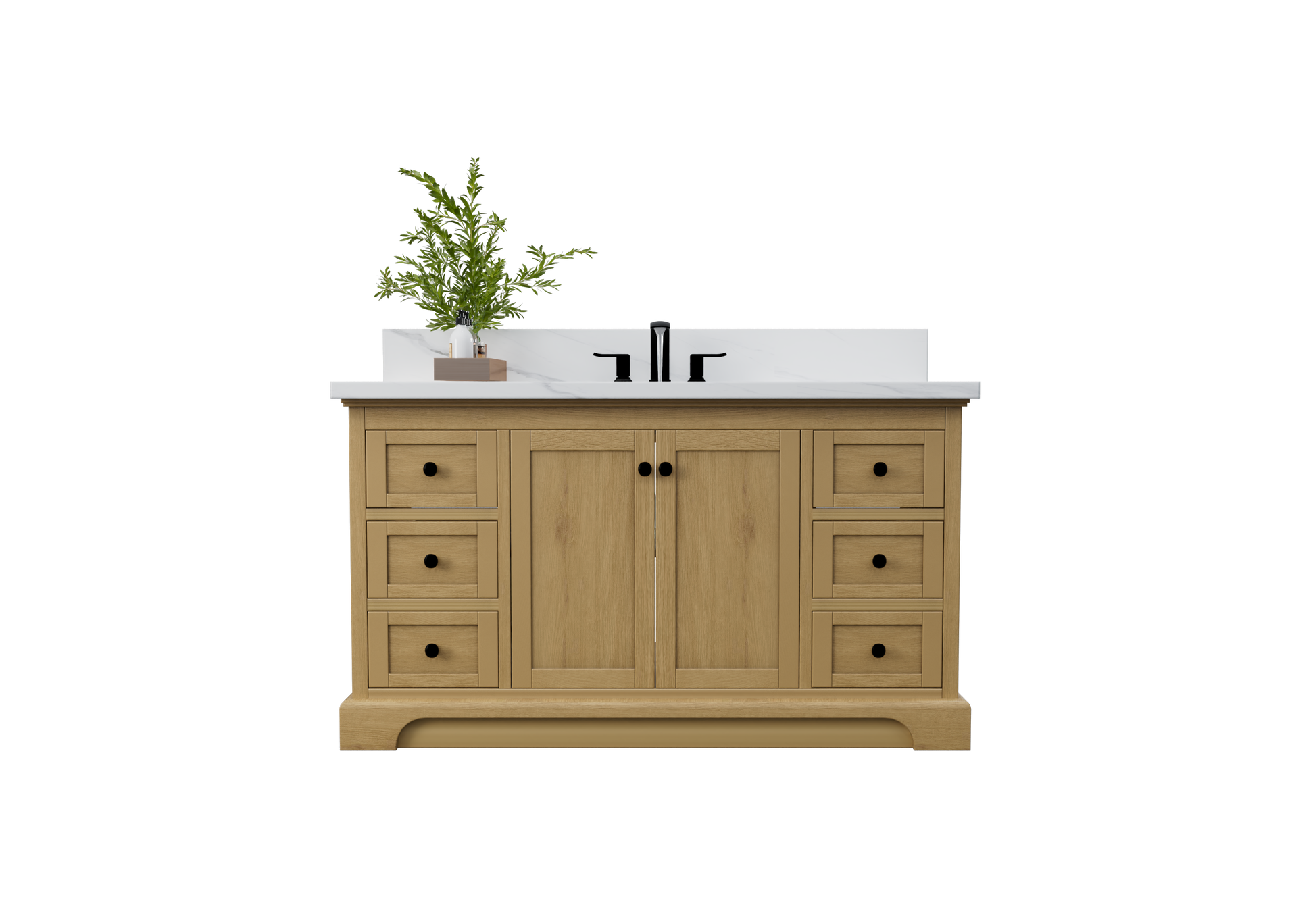 Marietta 59.5 inch Single Bathroom Vanity in Desert Oak - Cabinet Only Atlanta Vanity & Bathworks