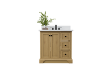 Marietta 35.5 inch Bathroom Vanity in Desert Oak - Cabinet Only