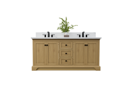 Marietta 71.5 inch Double Bathroom Vanity in Desert Oak - Cabinet Only Atlanta Vanity & Bathworks