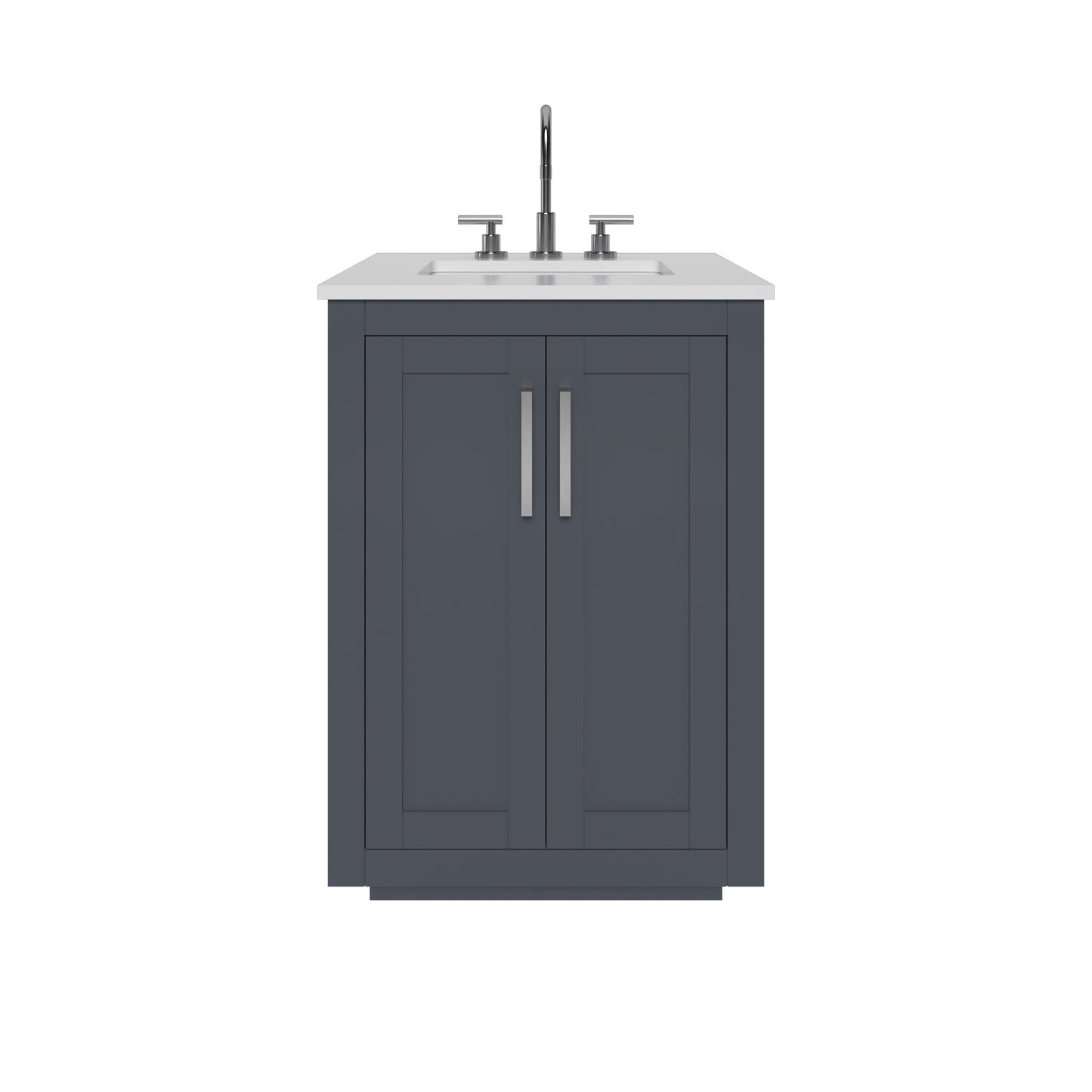 Nearmé Miami 23.5 Inch Bathroom Vanity in Grey- Cabinet Only Nearmé