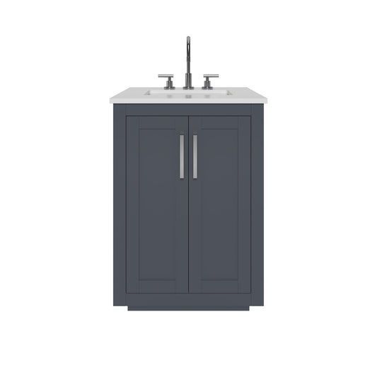Nearmé Miami 23.5 Inch Bathroom Vanity in Grey- Cabinet Only Nearmé