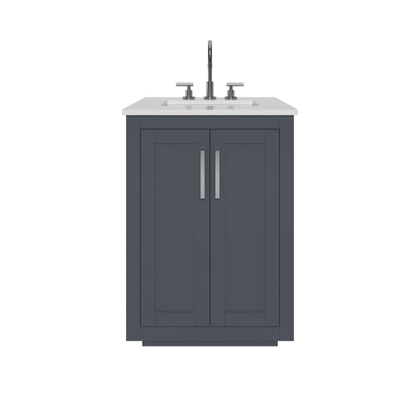 Nearmé Miami 23.5 Inch Bathroom Vanity in Grey- Cabinet Only