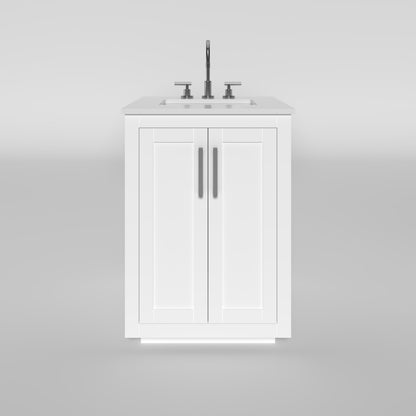 Nearmé Miami 23.5 Inch Bathroom Vanity in White- Cabinet Only Nearmé