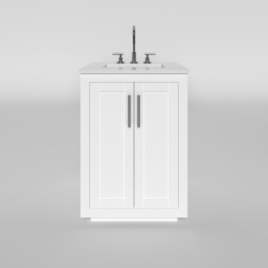 Nearmé Miami 23.5 Inch Bathroom Vanity in White- Cabinet Only Nearmé
