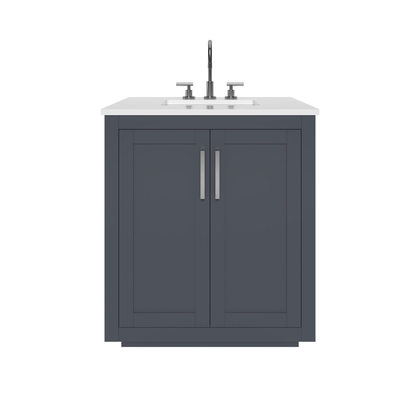 Nearmé Miami 29.5 Inch Bathroom Vanity in Grey- Cabinet Only Nearmé