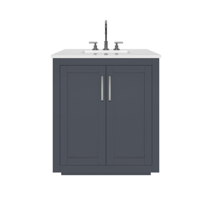Nearmé Miami 29.5 Inch Bathroom Vanity in Grey- Cabinet Only Nearmé