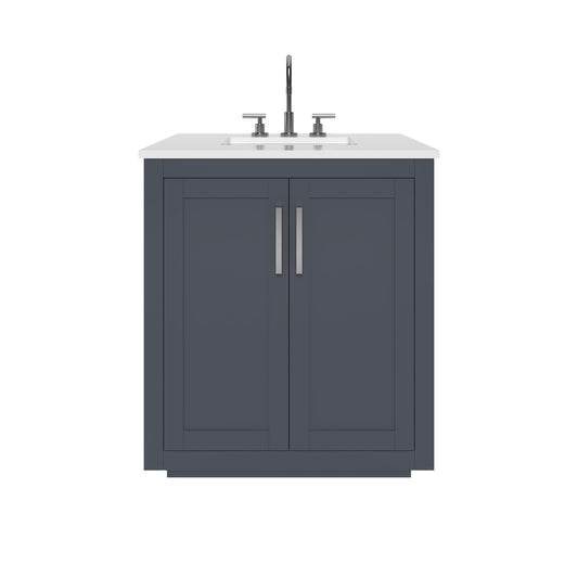 Nearmé Miami 29.5 Inch Bathroom Vanity in Grey- Cabinet Only Nearmé