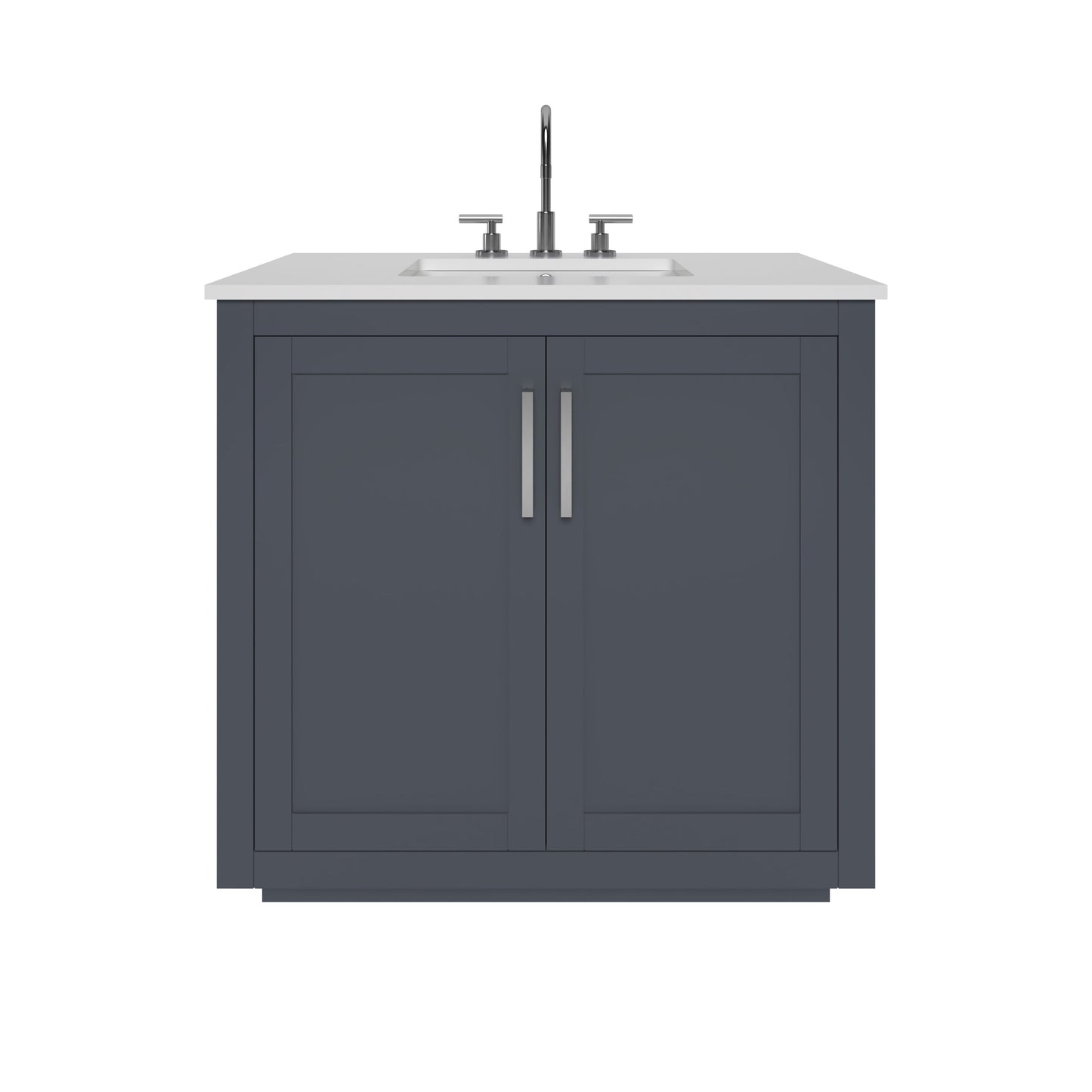 Nearmé Miami 35.5 Inch Bathroom Vanity in Grey- Cabinet Only Nearmé
