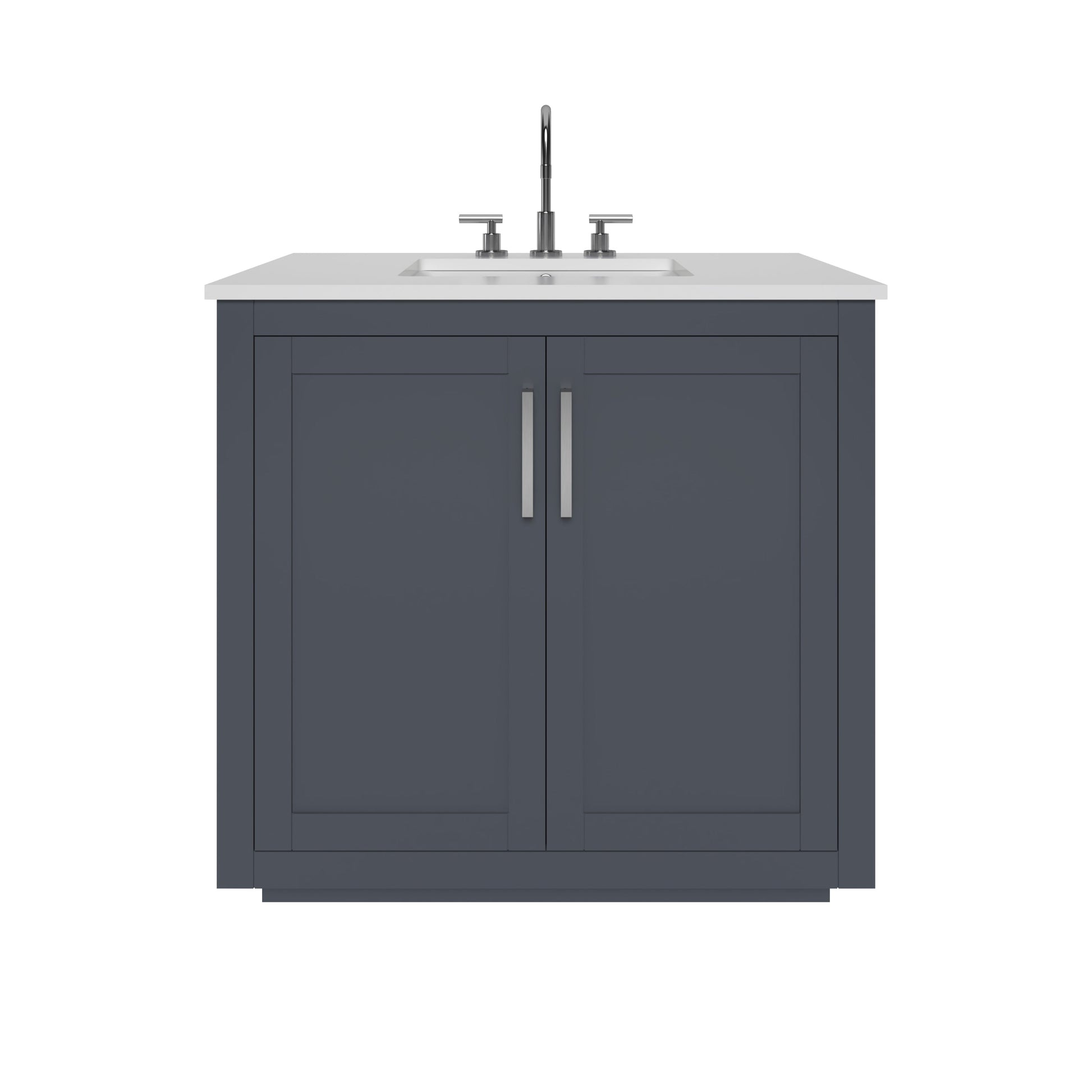 Nearmé Miami 35.5 Inch Bathroom Vanity in Grey- Cabinet Only Nearmé