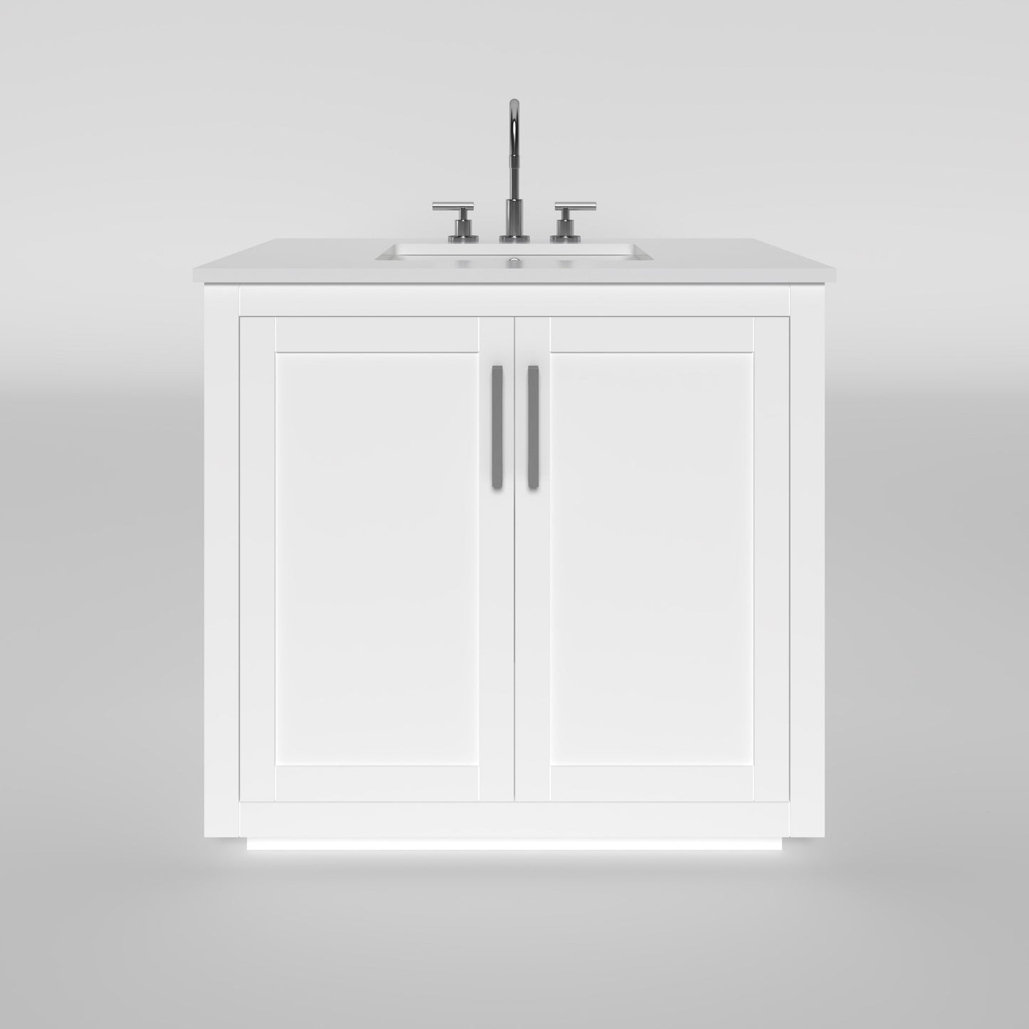 Nearmé Miami 35.5 Inch Bathroom Vanity in White- Cabinet Only Nearmé