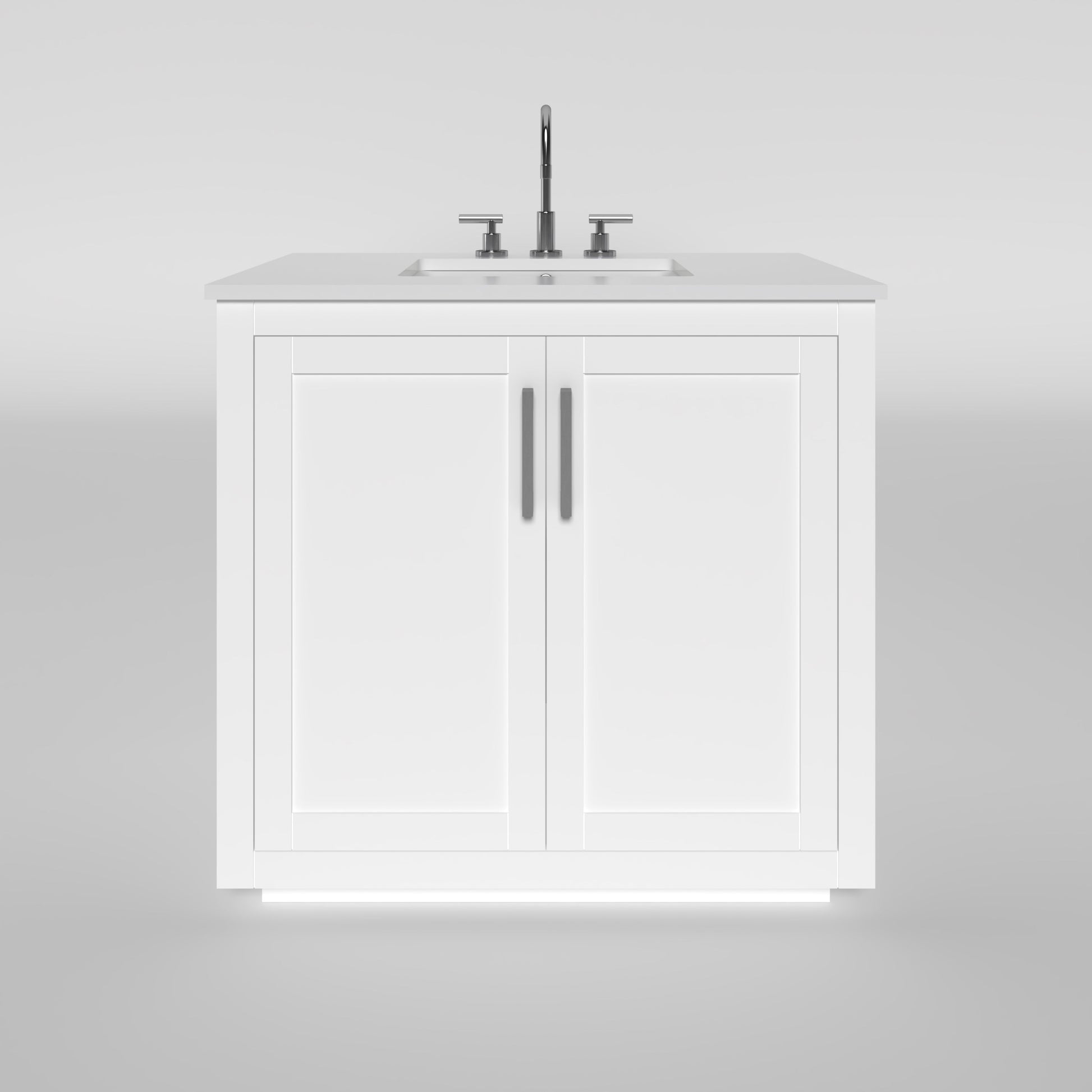 Nearmé Miami 35.5 Inch Bathroom Vanity in White- Cabinet Only Nearmé