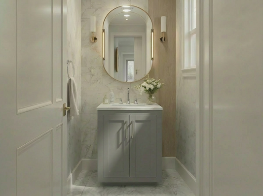 Nearmé Miami 23.5 Inch Bathroom Vanity in Grey- Cabinet Only
