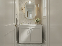 Nearmé Miami 35.5 Inch Bathroom Vanity in White- Cabinet Only SFD
